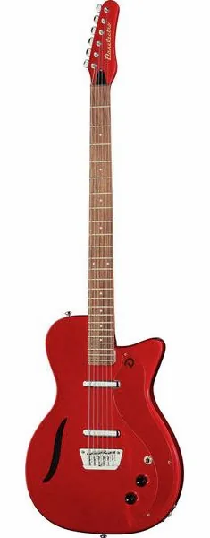 Danelectro 56 Vintage Baritone Red Metal forfra