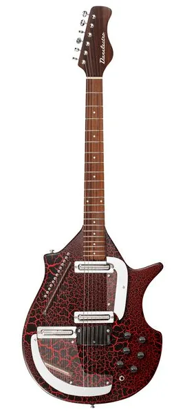 Danelectro Sitar Red Crackle forfra