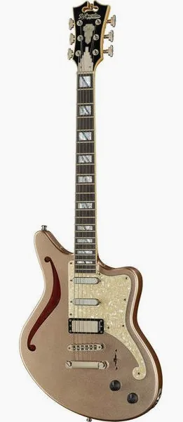 DAngelico Deluxe Bedford SH Desert Gold forfra