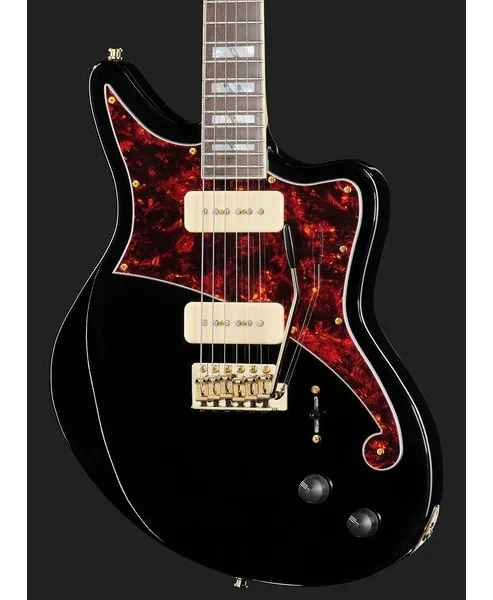 DAngelico Deluxe Bedford Solid Black, detalj 4