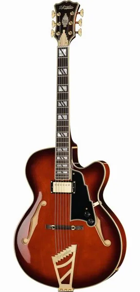 DAngelico Excel 16 Amaretto Burst forfra