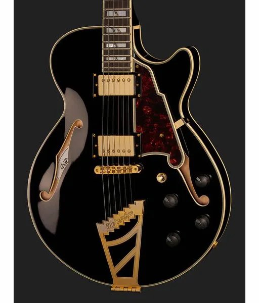 DAngelico Excel SS Solid Black, detalj 4