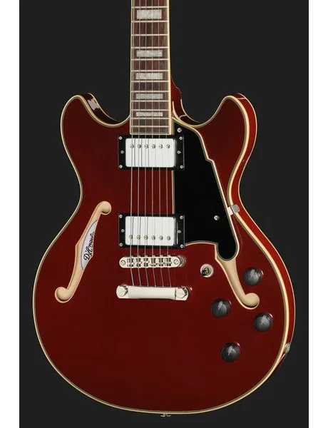 DAngelico Premier Mini DC Burnt Red, detalj 4