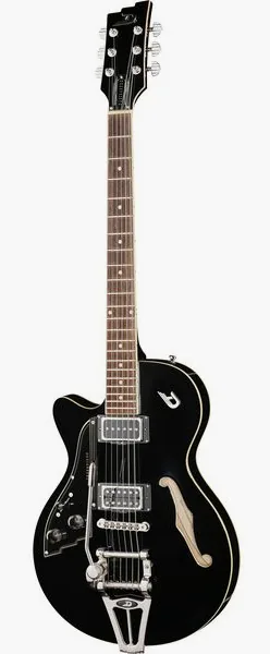 Duesenberg Starplayer TV Deep Black LH forfra