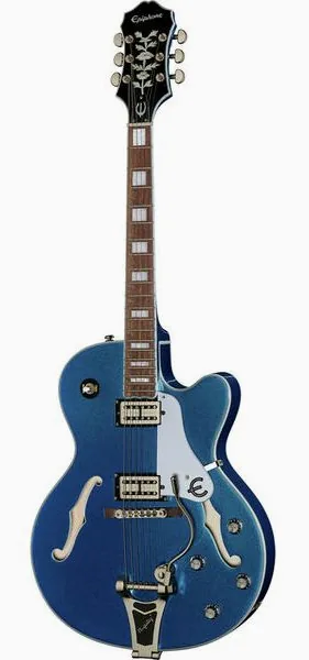 Epiphone Emperor Swingster Delta Blue forfra