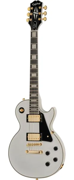 Epiphone Les Paul Custom Alpine WH forfra