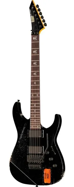 ESP KH-2 Vintage Distressed Black forfra