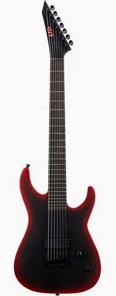 ESP LTD M-7B HT Black Metal II forfra