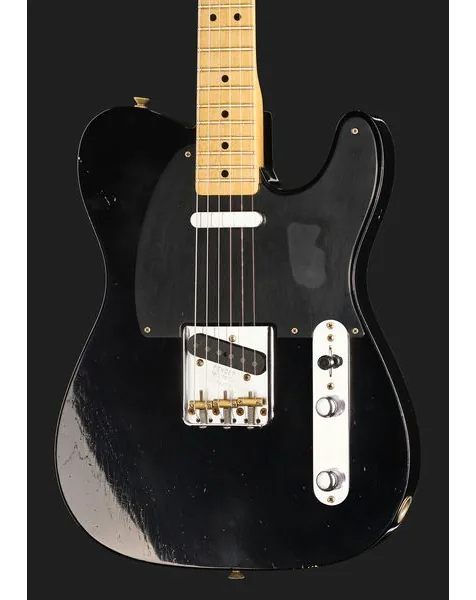 Fender 52 Tele BLK Journeyman Relic, detalj 4