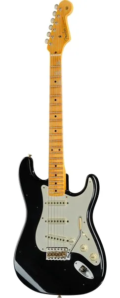 Fender 56 Strat Relic Aged Black LTD forfra