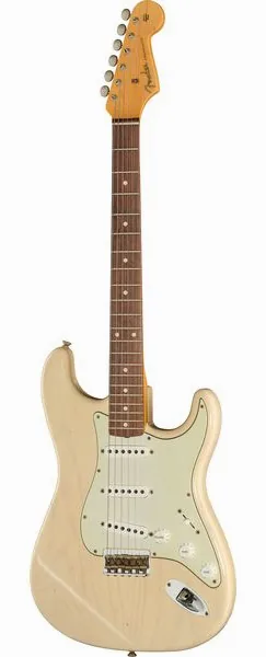 Fender 59 Strat RW Vintage Blonde JRN forfra