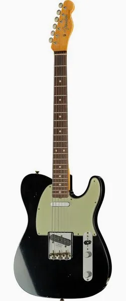 Fender 60 Tele BLK JM Relic RW forfra