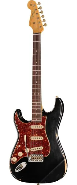 Fender 63 Strat Black Relic LH forfra