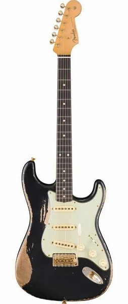 Fender 63 Strat Relic MBPW BK forfra