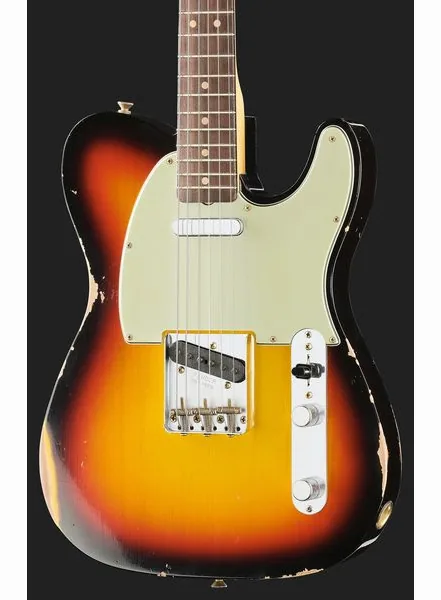 Fender 63 Tele Relic 3-Tone Sunburst, detalj 4