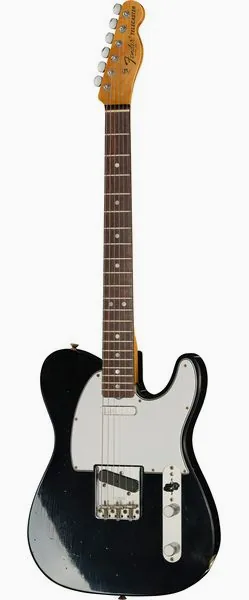 Fender 67 Tele Black JM Relic forfra