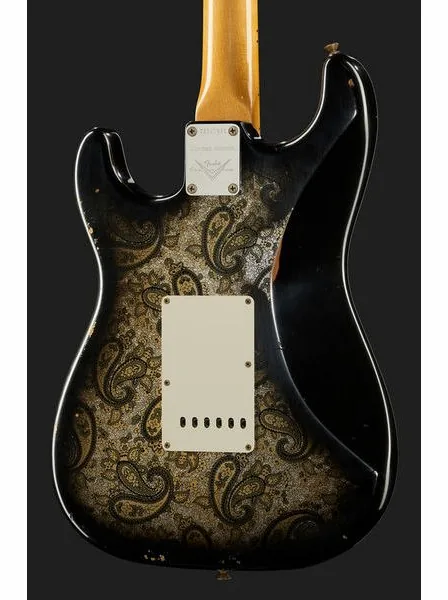 Fender 68 Strat Relic Black Paisley, detalj 5