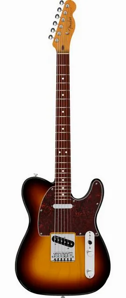 Fender 75th Player II Bari Tele 3CSB forfra
