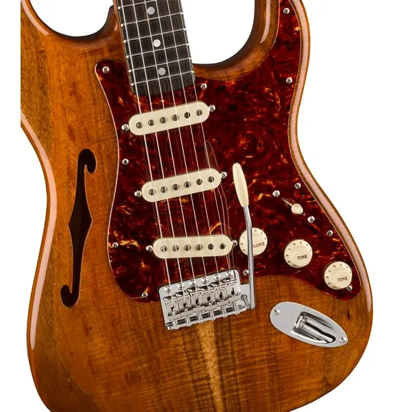 Fender Artisan Koa Thinline Strat AN, detalj 3