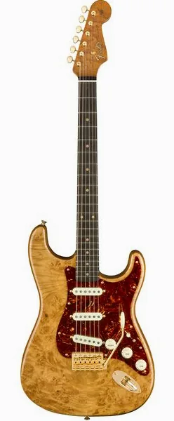 Fender Artisan Maple Burl Strat AN forfra