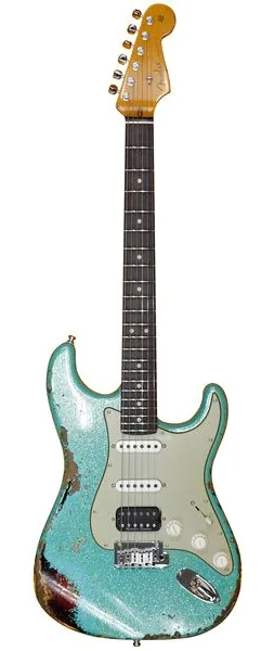 Fender Custom Deluxe Strat HB-S1 SFSP forfra