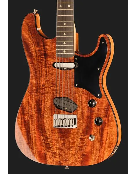 Fender Custom Flame Koa Strat MBKM, detalj 4