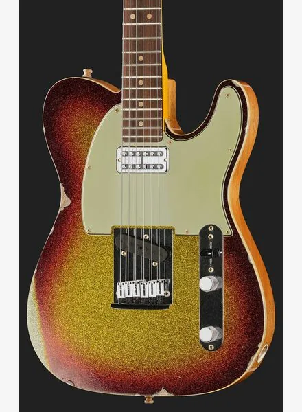 Fender Custom Tele 3TSB Sparkle Relic, detalj 4