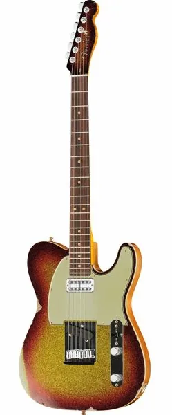 Fender Custom Tele 3TSB Sparkle Relic forfra
