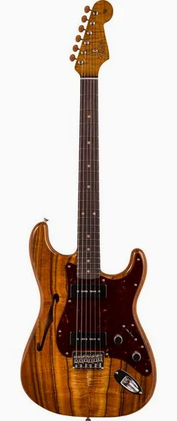 Fender LTD Artisan P90 Koa Strat AN forfra