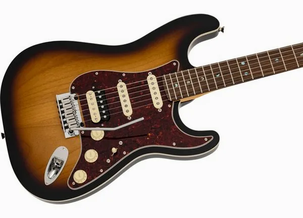 Fender MIJ Act Modern Strat HSS 2TS, detalj 4