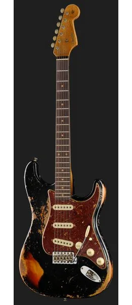 Fender Roasted '61 Strat ABLK/3TSB, detalj 2