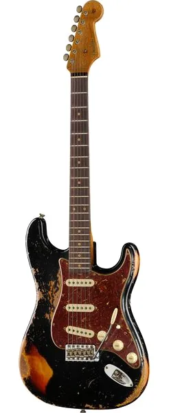 Fender Roasted '61 Strat ABLK/3TSB forfra