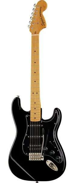 Squier CV 70s Strat HSS MN BLK forfra
