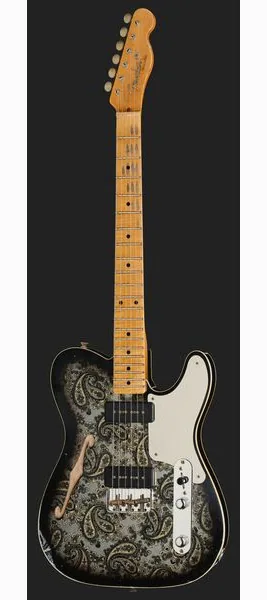 Fender Tele Dual P90 Black Paisley, detalj 2