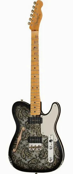 Fender Tele Dual P90 Black Paisley forfra