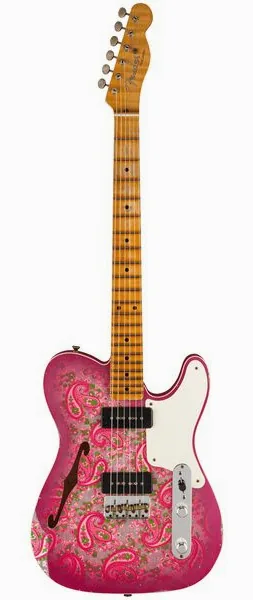 Fender Tele Dual P90 Pink Paisley forfra