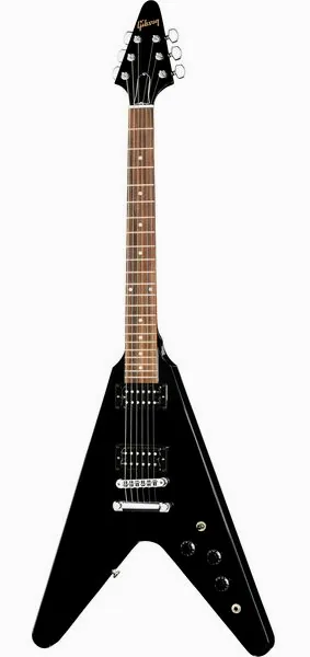 Gibson 80s Flying V Ebony forfra