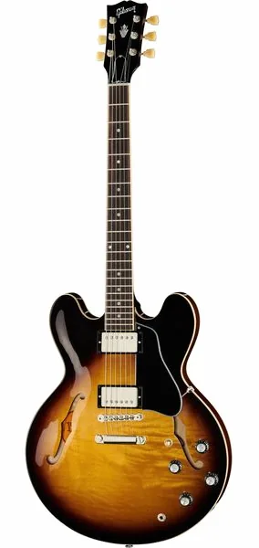 Gibson ES-335 Dot Vintage Burst forfra