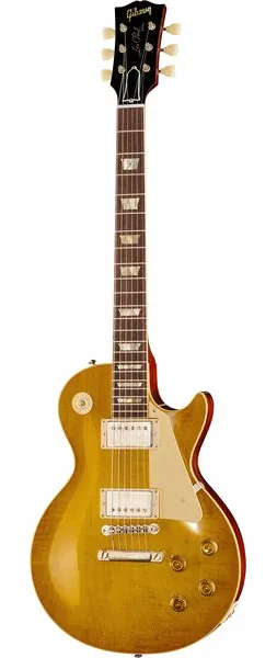 Gibson Les Paul 58 Lemon Burst VOS forfra