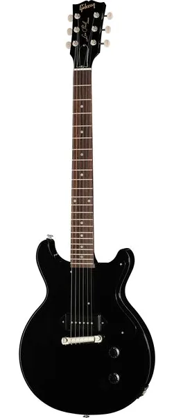 Gibson LP Junior Double Cut Ebony forfra