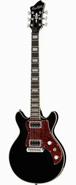 Hagstrom Megin Black Gloss forfra
