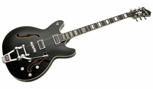 Hagstrom Tremar Viking Baritone DLX BLK, detalj 2
