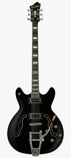 Hagstrom Tremar Viking Baritone DLX BLK forfra