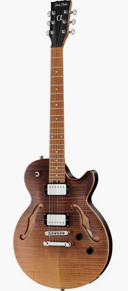 Harley Benton Aeolus Frost Flame forfra