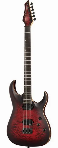 Harley Benton Amarok-BT BKRD Quilted Burst forfra