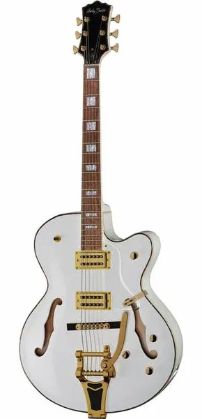 Harley Benton BigTone Trem White forfra