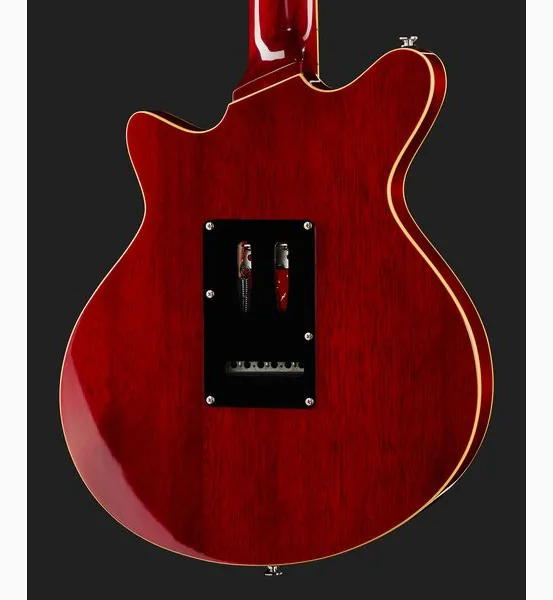 Harley Benton BM-75 Trans Red Deluxe w/Case, detalj 5