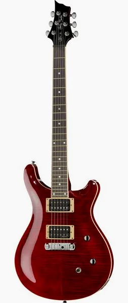 Harley Benton CST-24 Black Cherry Flame forfra