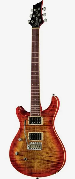 Harley Benton CST-24T LH Paradise Flame forfra
