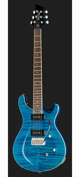 Harley Benton CST-24T P90 Ocean Flame w/Case, detalj 2